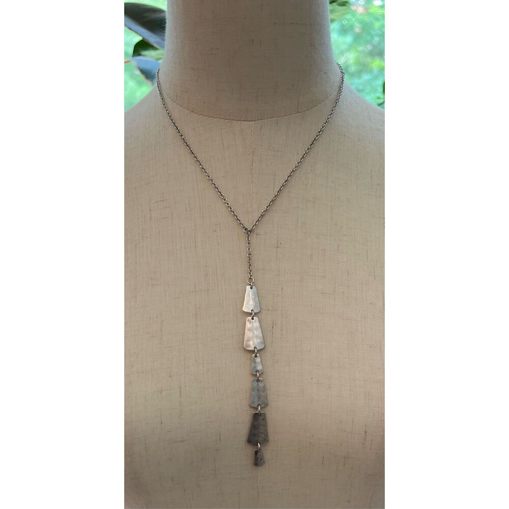 The Sak silver hanging necklace
